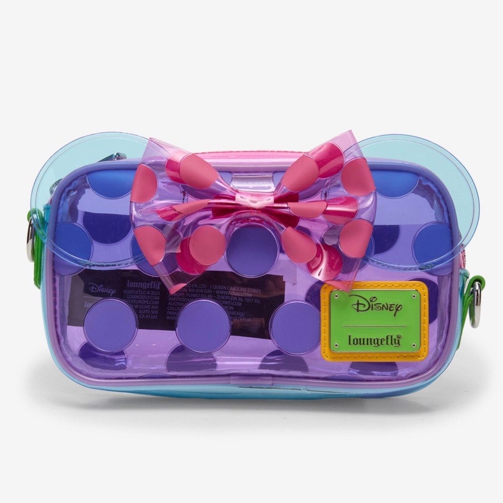Loungefly Purple and Pink Polka Dot Bag